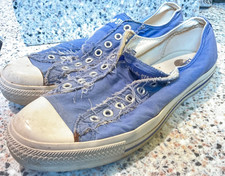 TÊNIS MASCULINO VINTAGE CONVERSE ALL STAR SEM CADARÇO ANGUSTIADO LO TAMANHO 10.5 ETIQUETA AZUL comprar usado TÊNIS MASCULINO VINTAGE CONVERSE ALL STAR SEM CADARÇO ANGUSTIADO LO TAMANHO 10.5 ETIQUETA AZUL comprar usado  Enviando para Brazil