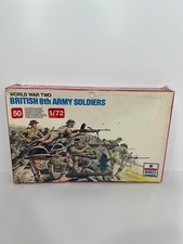Figuras vintage ESCI British WW2 8º Exército Soldados 1:72 50 peças 207 comprar usado  Enviando para Brazil