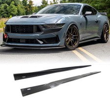Saia lateral de fibra de carbono extensão spoiler labial para Ford Mustang Dark Horse 2024UP comprar usado  Enviando para Brazil