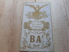 étiquette ancienne fil d'occasion  Pleyben