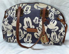 Bolsa de ombro vintage Dooney & Bourke azul Disney Mickey Mouse Faces grande 15" comprar usado  Enviando para Brazil