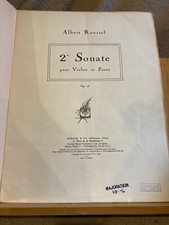 Albert roussel sonate d'occasion  Rennes
