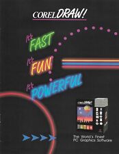 Vintage 1992 Corel Draw Versão 3 brilhante Brochura 4 Páginas comprar usado  Enviando para Brazil