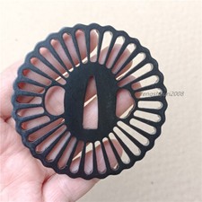  Bom protetor de mão Tsuba de aço ferro para espada japonesa samurai Katana TSUBA peças, usado comprar usado  Enviando para Brazil