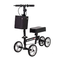 Scooter ELENKER YF-9003B Joelho Caminhante com Cesta com Sistema de Frenagem Dupla, Preto, usado comprar usado  Enviando para Brazil