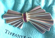 Tiffany ruby brooch. for sale  STOCKPORT