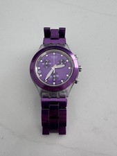 Relógio Swatch Irony Full Blooded SVCK4048AG mirtilo roxo alumínio cronógrafo 43MM comprar usado  Enviando para Brazil