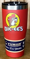 Caneca de viagem Buc-ees vermelha Yukon Outfitters aço inoxidável copo castor 20 oz nova comprar usado  Enviando para Brazil
