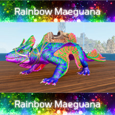 Usado, Ark Survival Ascended - ASA - Rainbow Maeguana! - Top Stats PVE Oficial comprar usado  Enviando para Brazil