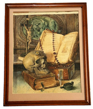 Large antique vanitas for sale  BURY ST. EDMUNDS