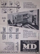Publicité 1956 bibliothèque d'occasion  Compiègne