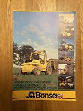 Bonser workhorse forklift for sale Bonser workhorse forklift for sale  DRIFFIELD