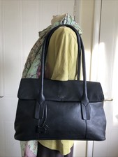 Radley black leather for sale  NOTTINGHAM