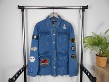 I saw it first S uk8 36 Damska kurtka dżinsowa Jeansy Denim Naszywki Katana modna 701 na sprzedaż  PL
