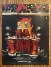 1970 De Colección Coca-Cola Soda Coca Cola Revista Original Anuncio Navidad Fuego Regalo Envolturas segunda mano  Embacar hacia Argentina