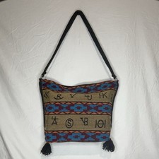 Usado, Bolsa de ombro El Paso Saddle Blanket Company strass rosa franjas extremidades nova sem etiquetas comprar usado  Enviando para Brazil