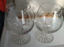 Crystal brandy glasses for sale  SCUNTHORPE