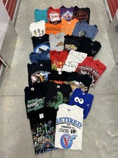 Lote de 20 camisetas por atacado anos 90 Y2K revendedor vintage pacote adulto camisetas gráficas  comprar usado  Enviando para Brazil