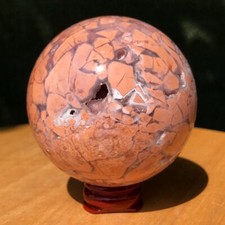 Bola de ágata rosa natural 430G cristal quartzo esfera cura comprar usado  Enviando para Brazil