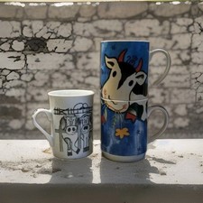 Novelty cow mugs for sale  STANLEY
