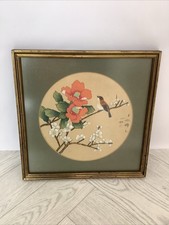 Vintage asian painting for sale  TORQUAY