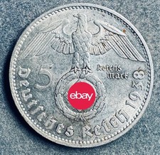 Reichsmark 1938 hindenburg gebraucht kaufen  Heist