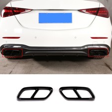 Tampa de tubo de escape de carro ABS preto tampa silenciador acabamento para Benz Classe C W206 2022 comprar usado  Enviando para Brazil