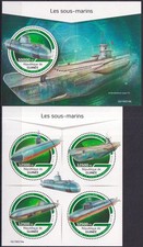 GS1290 2019 SUBMARINOS DA GUINÉ TRANSPORTE DE NAVIOS MILITARES #13721-24+BL3105 MNH comprar usado GS1290 2019 SUBMARINOS DA GUINÉ TRANSPORTE DE NAVIOS MILITARES #13721-24+BL3105 MNH comprar usado  Enviando para Brazil