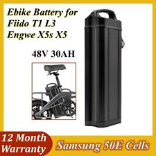 Bateria de bicicleta elétrica Fiido T1 L3 compatível com Engwe X5 X5s E-bike 48V 20Ah 25Ah 30Ah comprar usado  Enviando para Brazil
