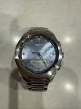 Relógio solar feminino Tissot T-Touch Expert diamante aço inoxidável T075.220.11.106.01 comprar usado  Enviando para Brazil