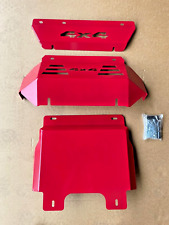 Placas de bash vermelhas 3mm 3PC para Toyota Hilux 2015+ SR SR5 N80 protetores de cárter aço 4x4 comprar usado  Enviando para Brazil