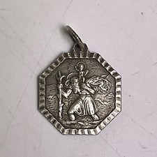 Christopher silver pendant for sale  HEREFORD
