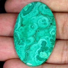 Cabochão oval natural 26X43X4 mm envolto em fio malaquita 52,00 cts comprar usado  Enviando para Brazil