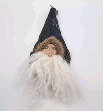 Chapéu colcha enfeite de Natal feito à mão cabeça de Papai Noel com acabamento de pele e barba. comprar usado  Enviando para Brazil