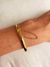 Usado, Linda pulseira com corrente feminina de 7 polegadas com acabamento em ouro amarelo 14k comprar usado  Enviando para Brazil