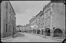 Remiremont, Grande Rue, Placa Cristal Foto, Negativo Negro & Blanco 13x21 CM comprar usado  Enviando para Brazil