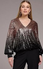 Made for Freemans Black/Gold Ombre Sequin Blouse (FSS11-1) comprar usado Made for Freemans Black/Gold Ombre Sequin Blouse (FSS11-1) comprar usado  Enviando para Brazil