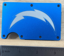 Cartera de metal - Grabada con láser - Cargadores de Los Ángeles - Bloqueo RFID segunda mano  Embacar hacia Mexico
