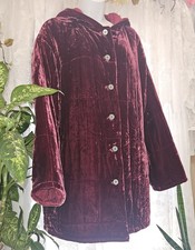 Jaqueta J Jill Berry rayon/seda veludo com capuz casaco de seda forrada feminina de pelúcia pequena comprar usado Jaqueta J Jill Berry rayon/seda veludo com capuz casaco de seda forrada feminina de pelúcia pequena comprar usado  Enviando para Brazil