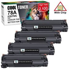 Usado, Pacote com 4 cartuchos de toner CE278A para HP LaserJet Pro 78A P1606dn P1606 M1536dnf multifuncional comprar usado  Enviando para Brazil