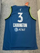Camiseta Dijonai Carrington autografada WNBA Lynx #3 BAS CERTIFICADO DE AUTENTICIDADE AUTO Tamanho G comprar usado  Enviando para Brazil