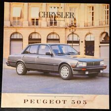 1987 chrysler peugeot for sale  Calais