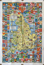 Mapa Vintage Original MAPA HISTÓRICO DA INGLATERRA E GALES - BRASÃO DE ARMAS - 1971 comprar usado Mapa Vintage Original MAPA HISTÓRICO DA INGLATERRA E GALES - BRASÃO DE ARMAS - 1971 comprar usado  Enviando para Brazil