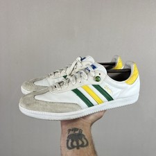 Usado, Tênis Adidas OG Samba Brasil World Cup G19466 verde/amarelo masculino EUA 11.5 comprar usado  Enviando para Brazil