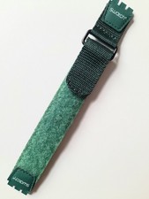 Swatch: Original-Textil-Klettband = Standard Gent, Chrono, Etc. Rarity! Verde comprar usado  Enviando para Brazil