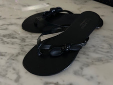 Sandálias pretas TALBOT'S chinelos slides com arcos laterais tamanho 8 Ótimo estado!! comprar usado  Enviando para Brazil