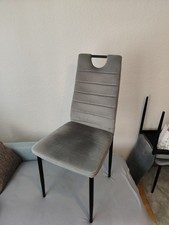 Esszimmerstuhl samt grau gebraucht kaufen  Papenburg