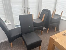 Contemporary leather dining for sale  CHELMSFORD
