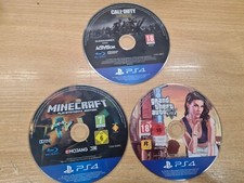 3x Playstation 4 PS4 jogos reparo arranhado NÃO FUNCIONA SEGUNDA GUERRA MUNDIAL GTA Minecarft comprar usado  Enviando para Brazil