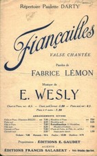 Antique score lfiancailles d'occasion  Expédié en Belgium